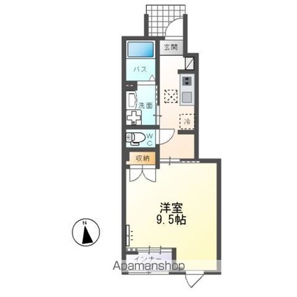 仮）大塚町アパートＡ棟[1K/33.56m2]の間取図