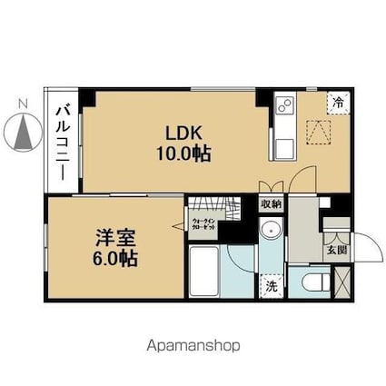 Ｇｉｇｌｉｏ－ジーリオ－[1LDK/39.24m2]の間取図