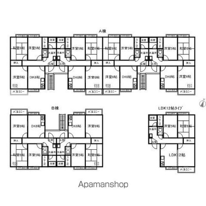レピュートミツクラ[2LDK/52.99m2]の配置図