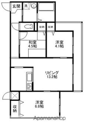 ＭＡＩＳＯＮ　ＰＬＡＺＡ[3LDK/66.5m2]の間取図