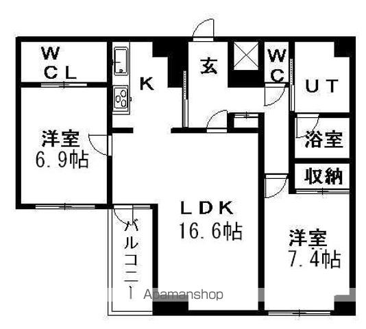 ラフォーレ札幌の間取り写真
