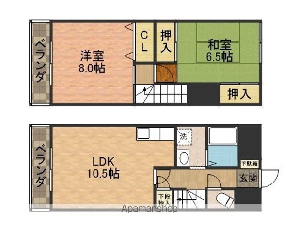 プラーティット本中山の間取り写真