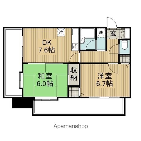 ライオンズマンション博多駅南第2の間取り写真