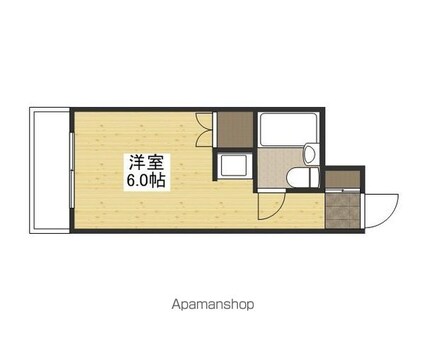 広島県広島市西区南観音１丁目[1R/14.3m2]の間取図