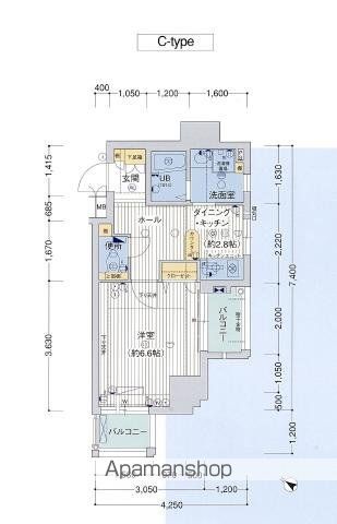 【プレサンスセンターコア大阪の間取り】