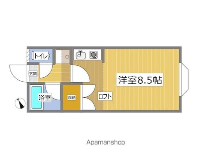 ネオライフ西田Ａ棟[1R/23.18m2]の間取図