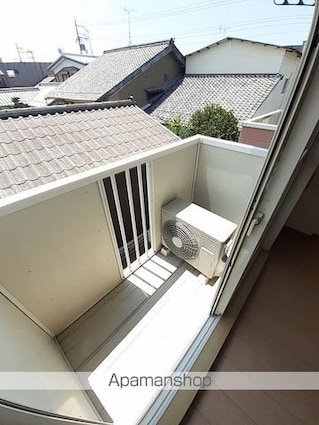 滋賀県愛知郡愛荘町愛知川[1K/27m2]のバルコニー