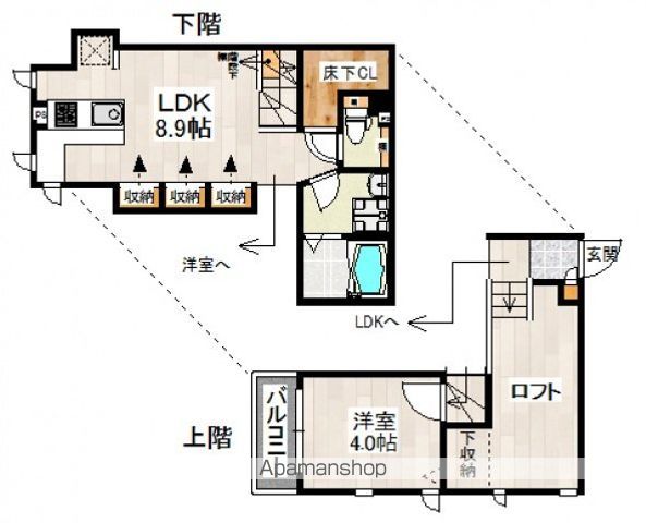 ＣＢ福津シエルの間取り