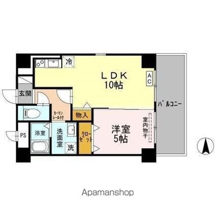 ＫＩＲＡＫＵマンション[1LDK/41.25m2]の間取図