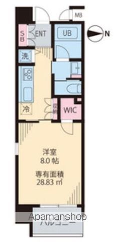 【川崎市中原区新丸子町のマンションの間取り】