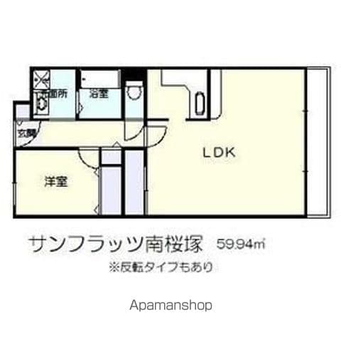 サンフラッツ南桜塚の間取り写真