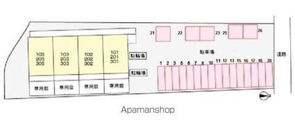 サウスヴィレッジ関谷[3DK/64.98m2]の配置図