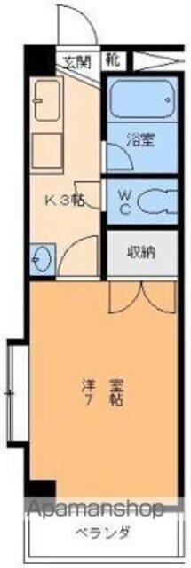 ＭＴビル山越[1K/26.99m2]の間取図