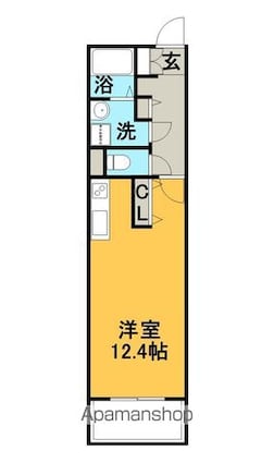 キャッスル常滑[1R/32.77m2]の間取図
