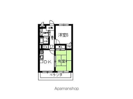メゾン東陽[2DK/44.8m2]の間取図