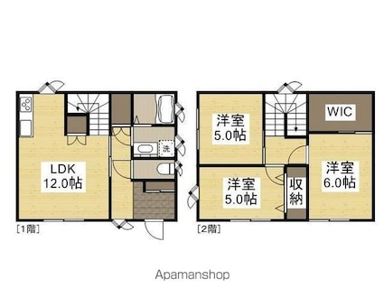 守上借家Ａ[3LDK/78.4m2]の間取図