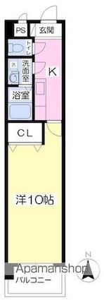 アービア永木[1K/31.69m2]の間取図