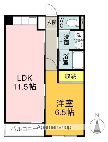 ハイムエクセル 2B ｜ 岐阜県岐阜市竜田町２丁目5（賃貸マンション1LDK・2階・40.90㎡） その2