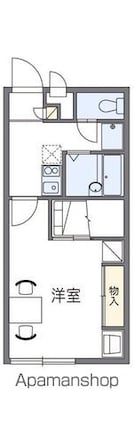 レオパレスドリーム[1K/23.18m2]の間取図