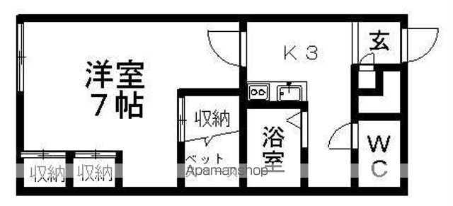 レオパレススカイヒル藻岩の間取り写真