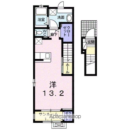 サンリット[1R/40.94m2]の間取図