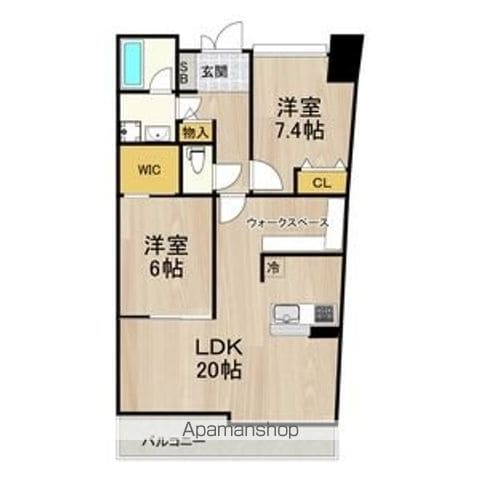 フロンティアタワー難波EASTの間取り写真