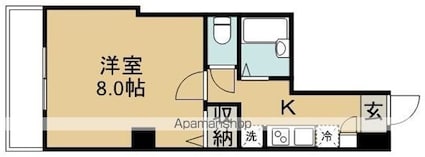 セントエルモ阿佐ヶ谷北[1K/26.21m2]の間取図