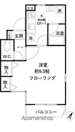 ロイヤル久我山[1K/30.02m2]の間取図