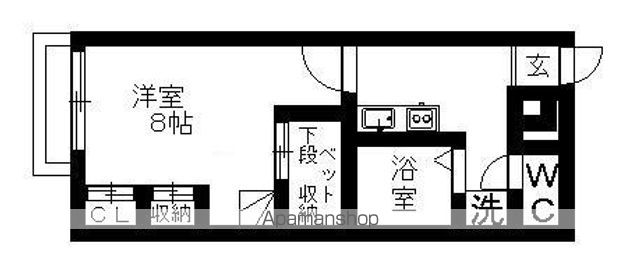 レオパレスハピネスの間取り写真