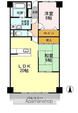 リシェス城崎の間取り写真