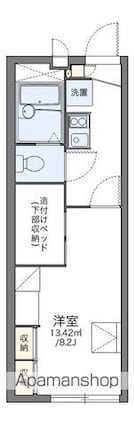 レオパレスエスポワール[1K/22.35m2]の間取図