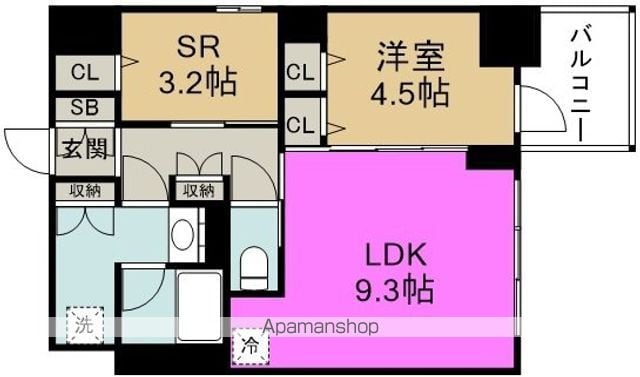 S−RESIDENCE福島DIVERSEの間取り写真