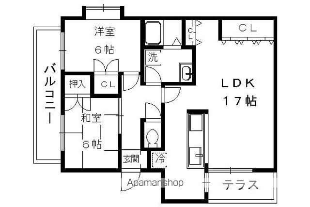 ペレニアルフラックスの間取り写真