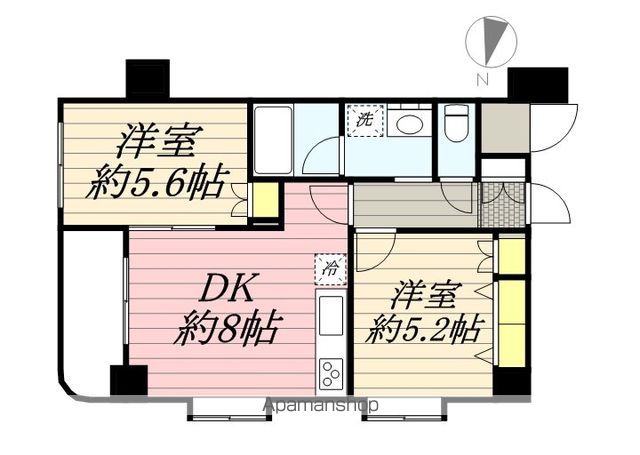 羽村市羽西のアパートの間取り