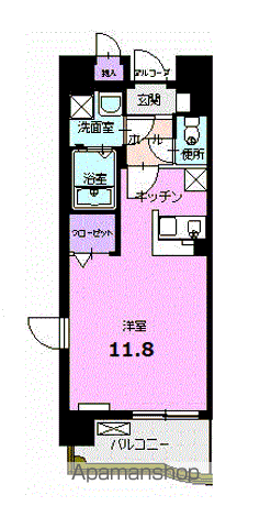 【岐阜市薮田南のマンションの間取り】