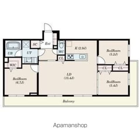 SーRESIDENCE北大前ASCENTの間取り写真
