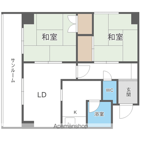 朝日レジデンスの間取り写真