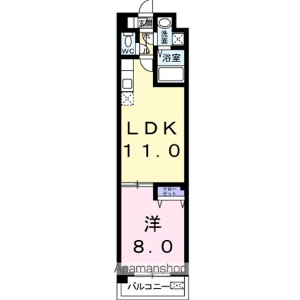 ヴィラージュ経堂[1LDK/41.16m2]の間取図
