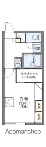 レオパレスアザレアの間取り写真