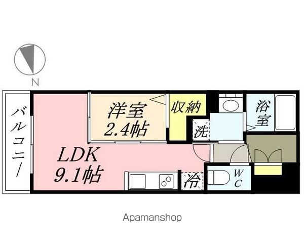 月光 岡山旭東町の間取り写真