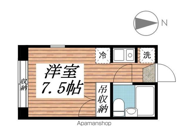 狛江市西野川のアパートの間取り