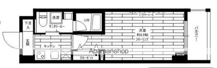 ステージグランデ神楽坂[1R/25.65m2]の間取図