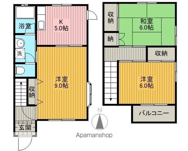 工藤様穂積貸家の間取り