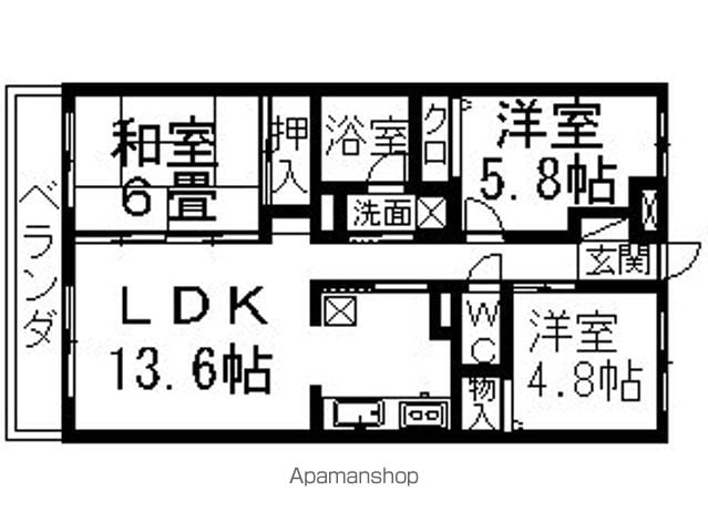 エムズ・アーク A棟の間取り写真