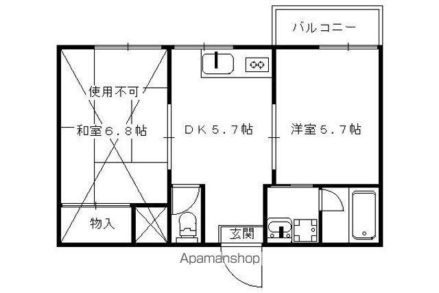 ブランソレイユの間取り写真