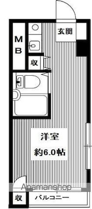 クリオ戸部壱番館[1R/18.14m2]の間取図