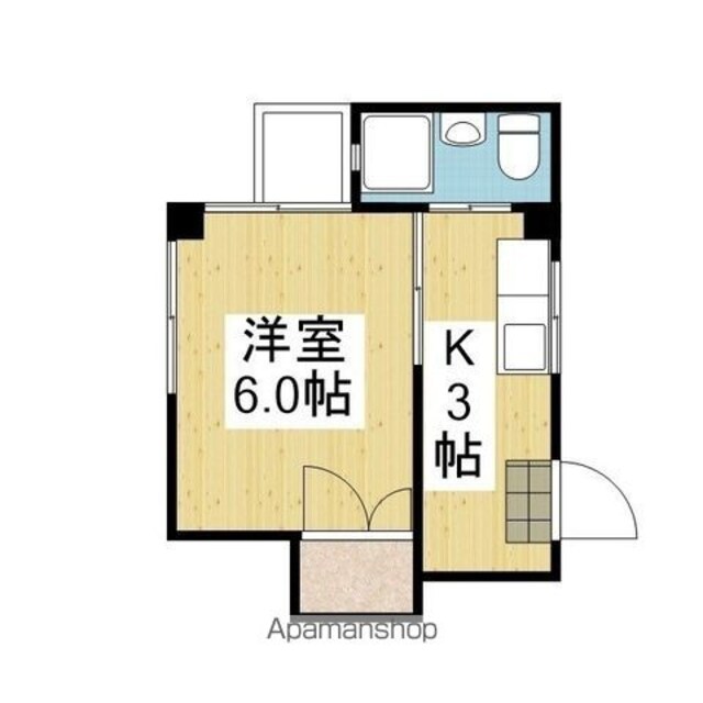 メゾンＡＤⅢ[1K/18.91m2]の間取図
