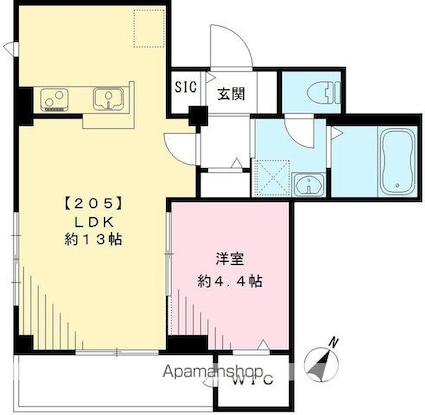 グレース[1LDK/40.49m2]の間取図