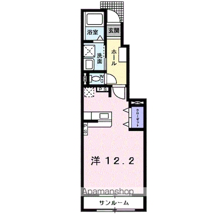 ビレッジ　ハイマウンテン　Ｅ[1R/36.28m2]の間取図