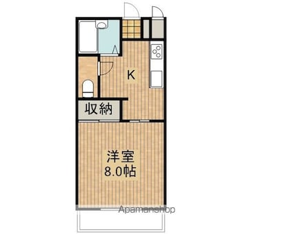 メゾンドレポ[1K/26.1m2]の間取図